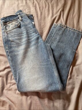 ETICA ethically made Organic Finn Slim Straight Denim Jeans Size 26
